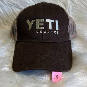 Yeti Coolers Hat Brand New NEVER WORN Brown & Tan Snap Back